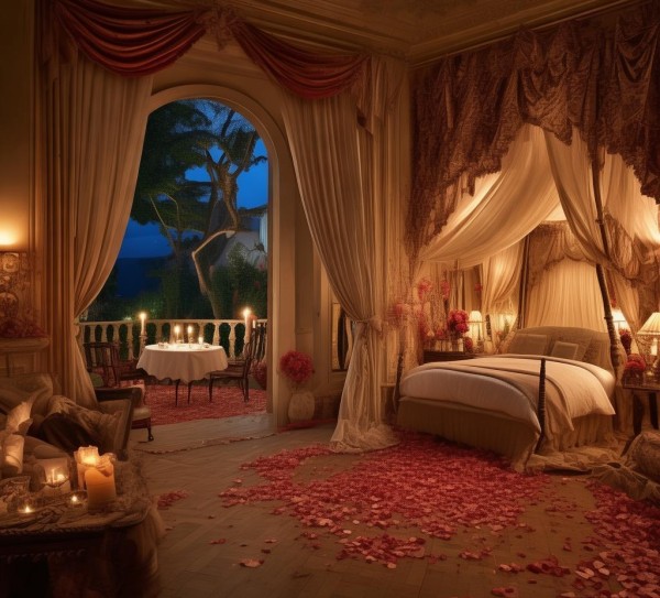 让您的酒店成为您的理想归属地，浪漫与幸福之旅，高端氛围，浪漫仪式。